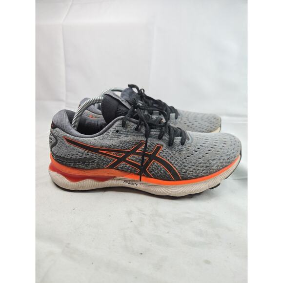 Asics Gel-Nimbus 24 Gray Orange Mens US Size 9.5 1011B359 Running Shoes main image 7